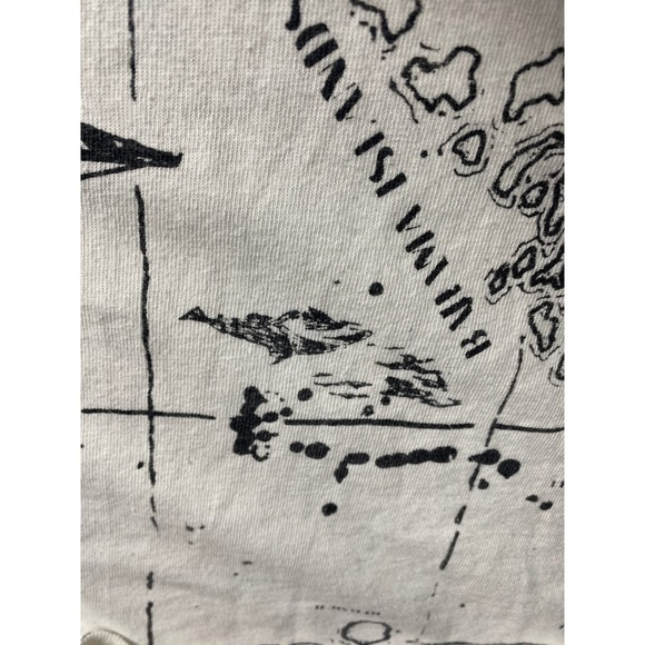 Vintage Nautical Map Graphic Tee Stanley Michaels Virgin Islands Sailing L - Picture 15 of 16